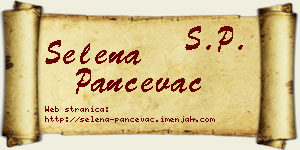 Selena Pančevac vizit kartica